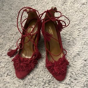 Aquazzura lace up shoes